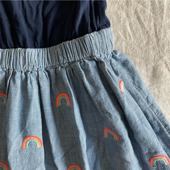 J. Crew Crewcuts Rainbow Dress Size 4 - Picture 4 of 4